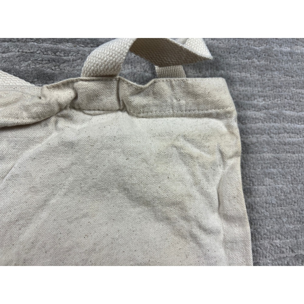 Old Navy Tote Bag Unisex OS Cream 2022 Flag Print Canvas United States of All - Picture 8 of 10